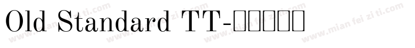 Old Standard TT字体转换